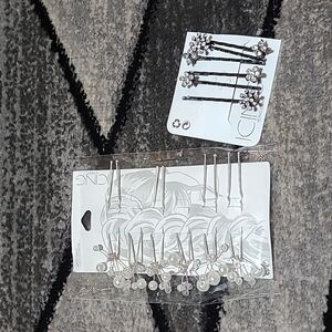 ICING Crystal Rhinestones & Peals Hair Pins Bundle